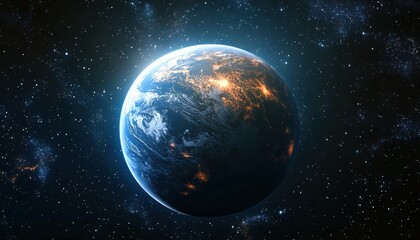 Fototapeta premium Earth in the vastness of space
