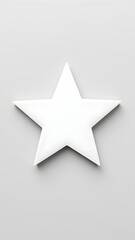 Obraz premium Pointless white star on linen, presenting holiday topper as minimalist celestial form.