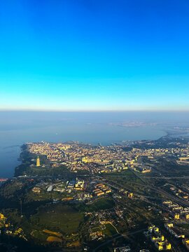 aerial view of the city of madeira portugal