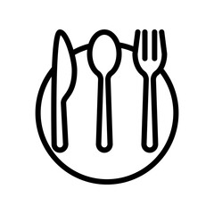 Fork icon design template SVG
