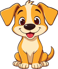  a illustrator vector dog with a white backround