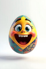 Whimsical Easter eggs featuring hilarious and cute faces