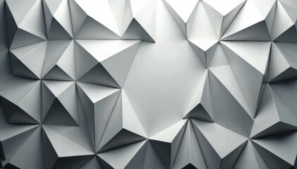 Obraz premium Subtle grayscale triangles forming a seamless backdrop, graphic, repeat, tonal