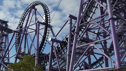 Colossus Rollercoaster, Thorpe Park, UK: Thrilling Ride Structure, Summer Day
