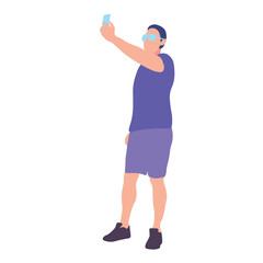 Man Taking a Selfie