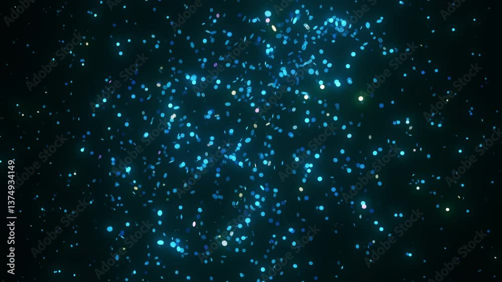 Wall mural glowing particles dynamically align to form a futuristic map of norway. the animation features rotat