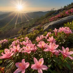 Obraz premium flowers in the mountains