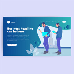 Modern Business Website Homepage