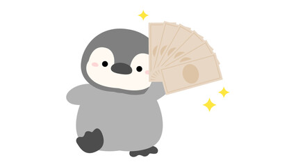 お金とペンギン