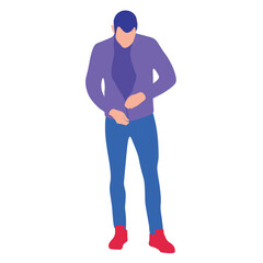 Person Adjusting Jacket