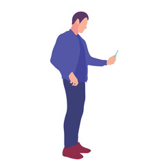 Person looking at phone