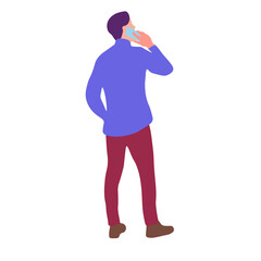 Person on a phone call