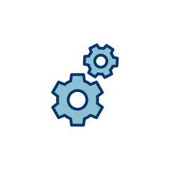 setting Icon vector isolated on white background. setting vector icon. Cog settings Icon Symbol. Gear