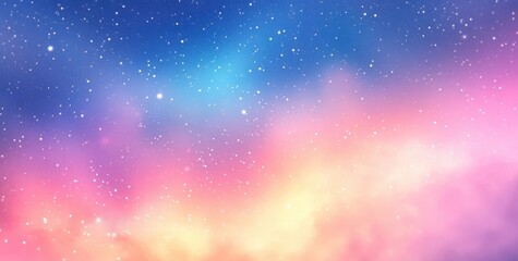 Naklejka premium Pastel Nebula Space Background