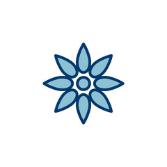 Flower icon vector isolated on white background. flower vector. flower symbols