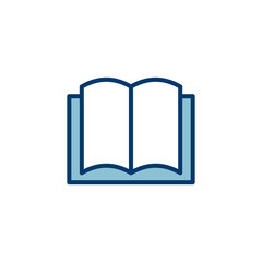 Book icon vector isolated on white background. Book vector icon. ebook icon