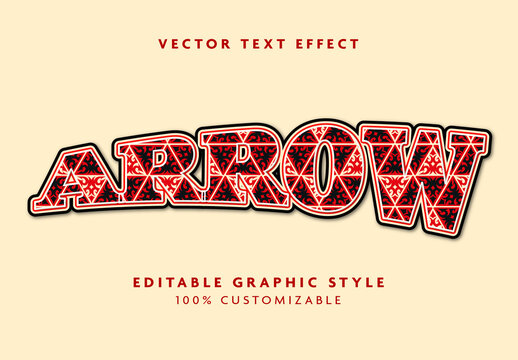 Red And Black Ornamental Font Baroque Ornate Text Effect