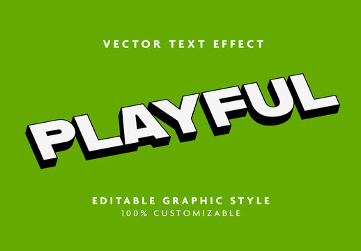 White and Black Bold 3D Font Outline Shadow Text Effect