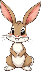 Fototapeta premium a illustrator vector hare with a white backround