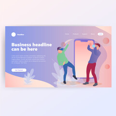 VR Experience Business Headline