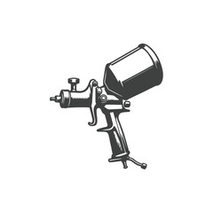 Spray paint gun vector illustration 