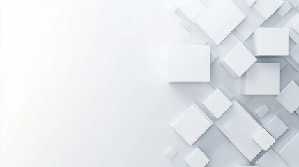 Abstract geometric shapes on white background for modern design