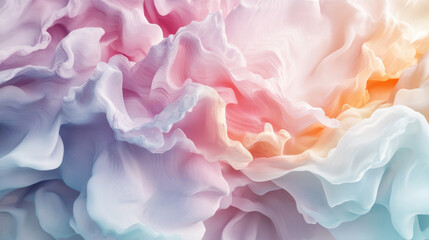 Fototapeta premium Abstract Flowing Textures in Soft Pastel Hues of Pink and Blue
