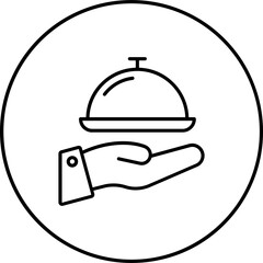 Fototapeta premium Room Service Icon