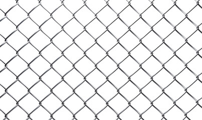 Fototapeta premium Chain Link Fence PNG on transparent background