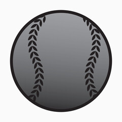 baseball ball vector illustration on white background.