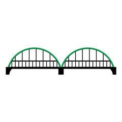 
bridge icon vector illustration white background