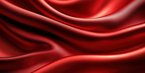 Obraz premium Elegant Red Silk Fabric Texture