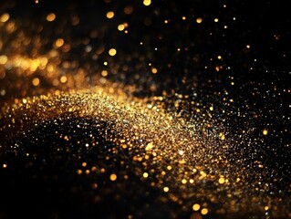 Fototapeta premium Golden Sparkle Abstract Background
