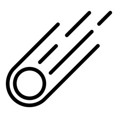 Meteor icon. Vector line icon
