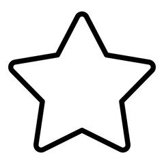 Star icon. Vector line icon