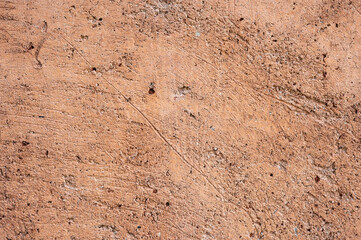 Full frame shot of an earthen wall texture of clay house structure.