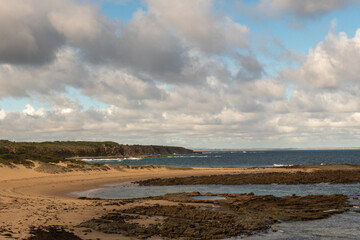 beach in the morning