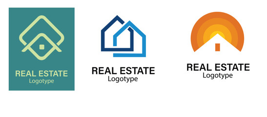 Mega Set and Big Group, Real Estate, Building and Construction Logo Vector Design Eps 10