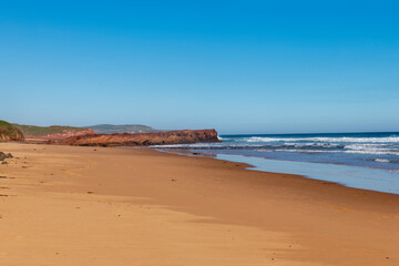 beach and sea Phillip Island Australia Forrest Caves low tide.