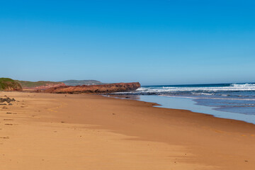 beach and sea Phillip Island Australia Forrest Caves low tide.
