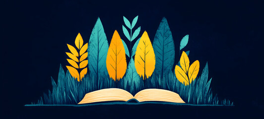 Obraz premium Creative HD Reading Reading, Illustration