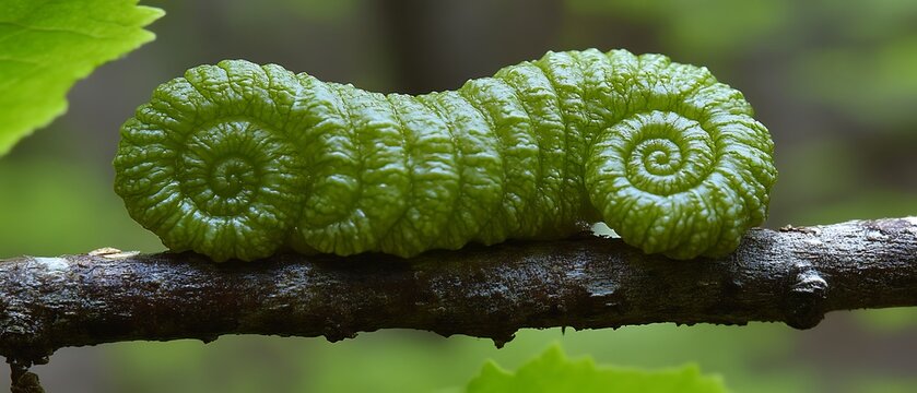 Spiral Leaf Gall on Branch.