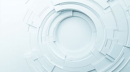 astarte.ai: Futuristic White Tech Rings - Abstract 3D Interface Design