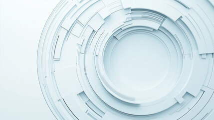 astarte.ai: Futuristic White Tech Rings - Abstract 3D Interface Design