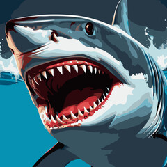shark vector art for design needs