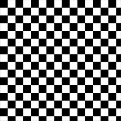 Fototapeta premium Checkered Pattern: Classic Black White Design, Black and White Squares: Seamless Tile Texture, Checkerboard Background: Geometric Grid Graphic.