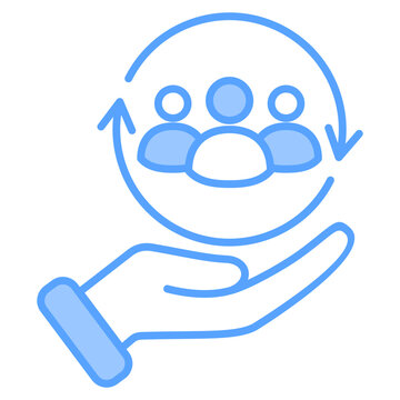 Retention Blue Icon