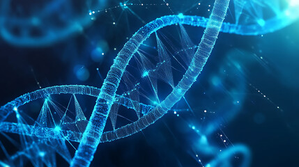 Exploring genetic structures through digital visualization laboratory setting data representation scientific environment macro view modern concepts