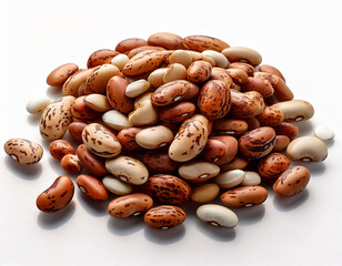 Beans on a white background 