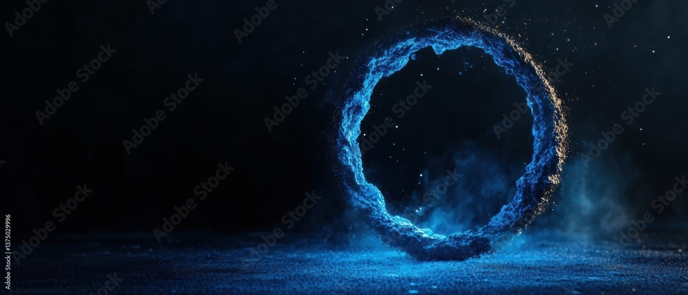 Aufkleber Quantum Metamorphosis Immersive Digital Transformation Portal Visualizing Technological Emergence - AI-Driven Innovation and Futuristic Brand Storytelling